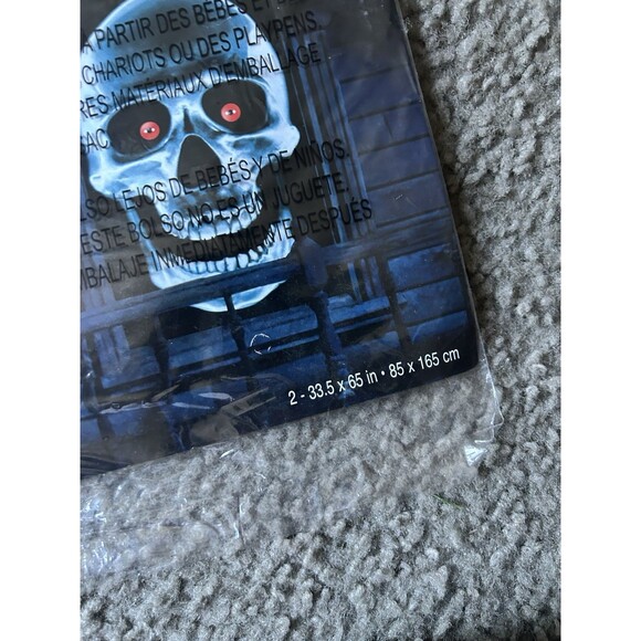 VINTAGE RARE HALLOWEEN SKULLS WINDOW SILHOUETTES NEW SEALED 2PACK - Picture 4 of 4